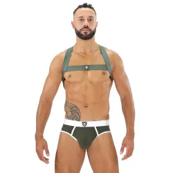 TOF Paris Harnais élastique Fetish X Khaki